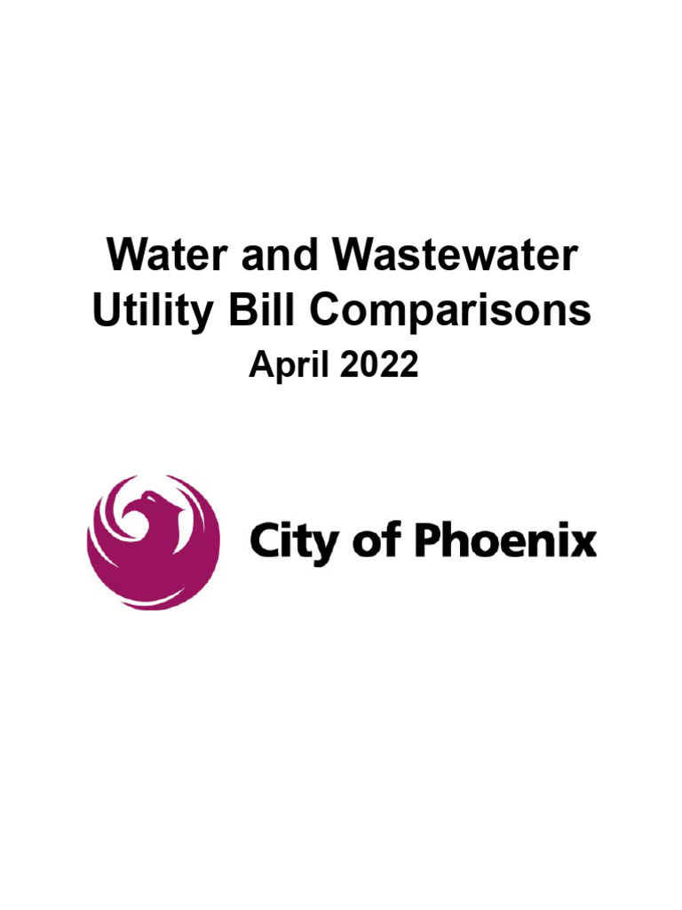 Phoenix Water & Wastewater Bill Analysis | PDF | Combined Sewer | Sewage