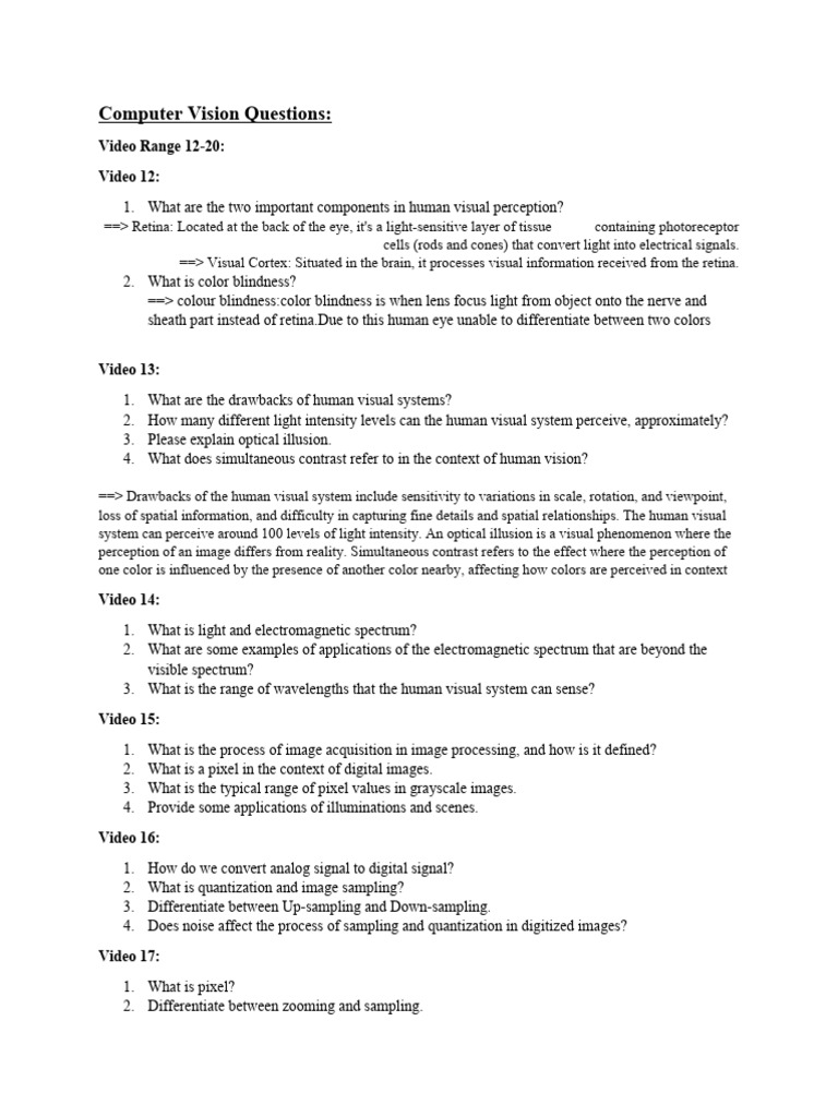 Cv questions 12 20 download free pdf visual perception color