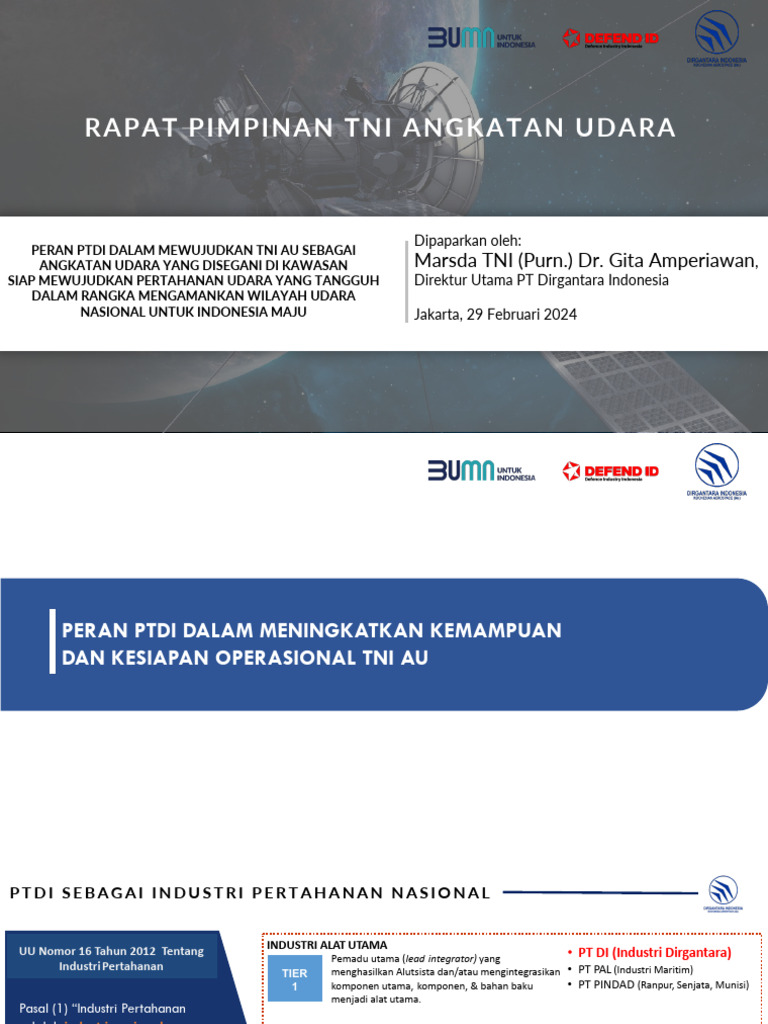 Peran PTDI dalam Pertahanan Udara | PDF