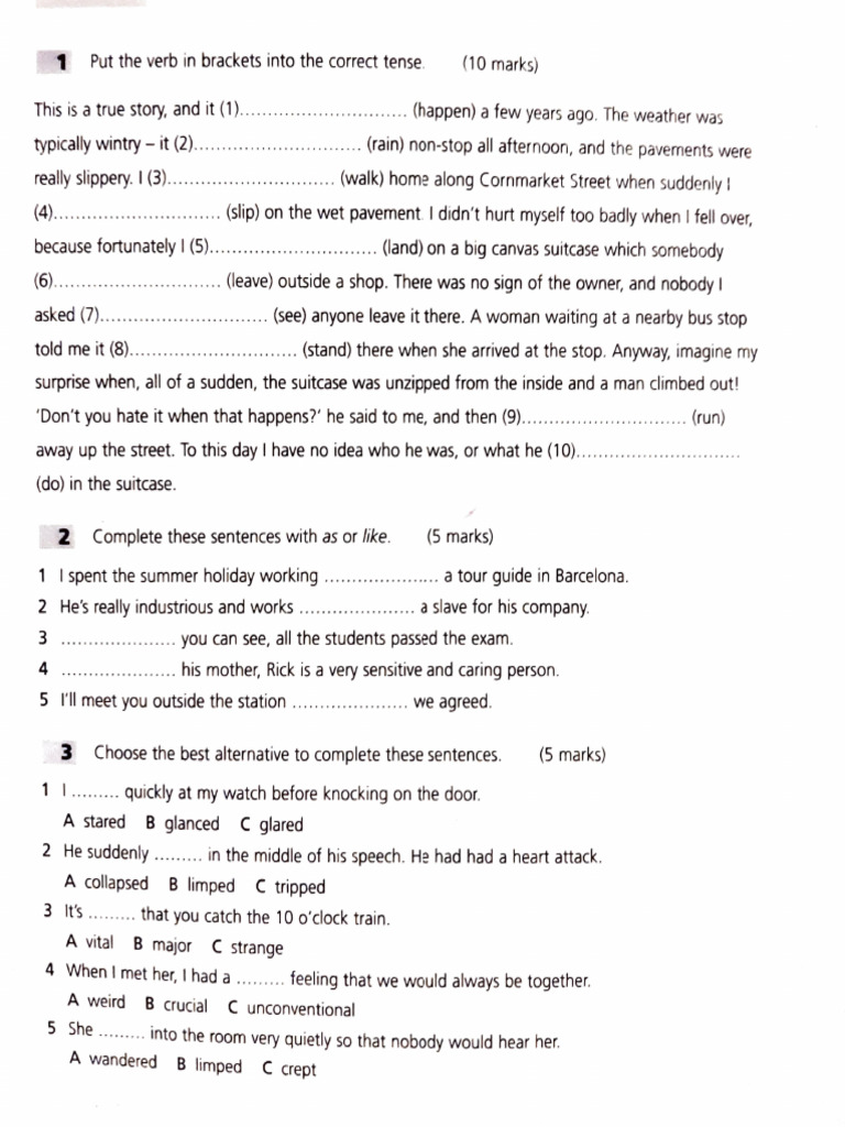 English in Use - Practice Exercises | PDF | Linguistics