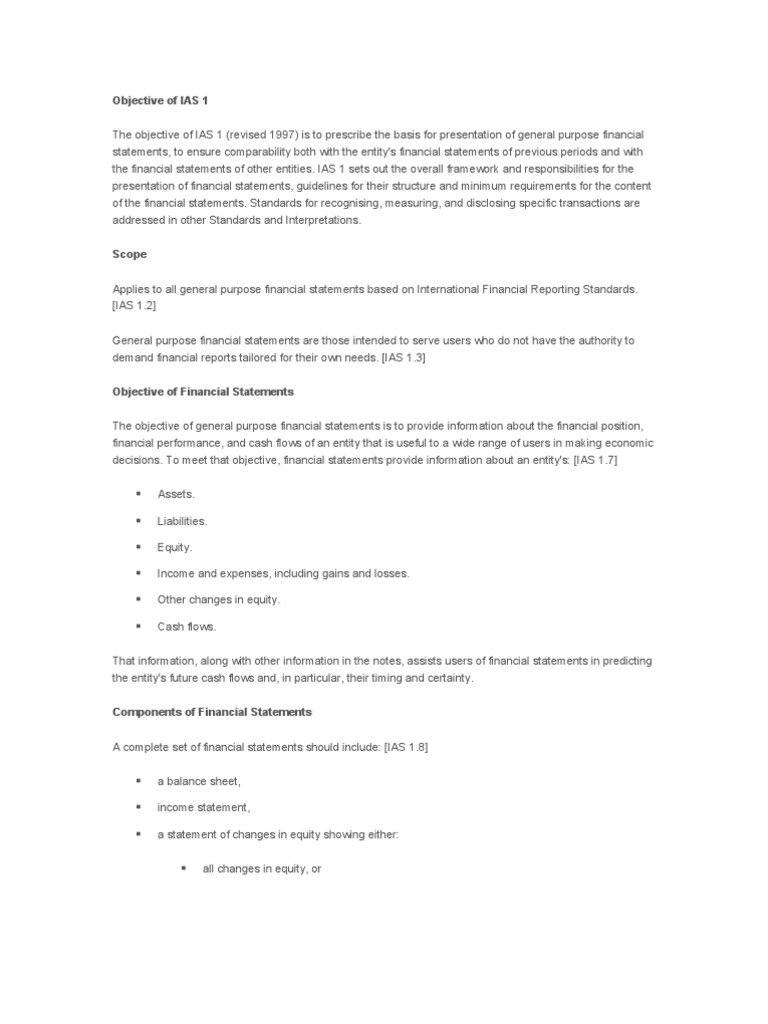 objective-of-ias-1-international-financial-reporting-standards