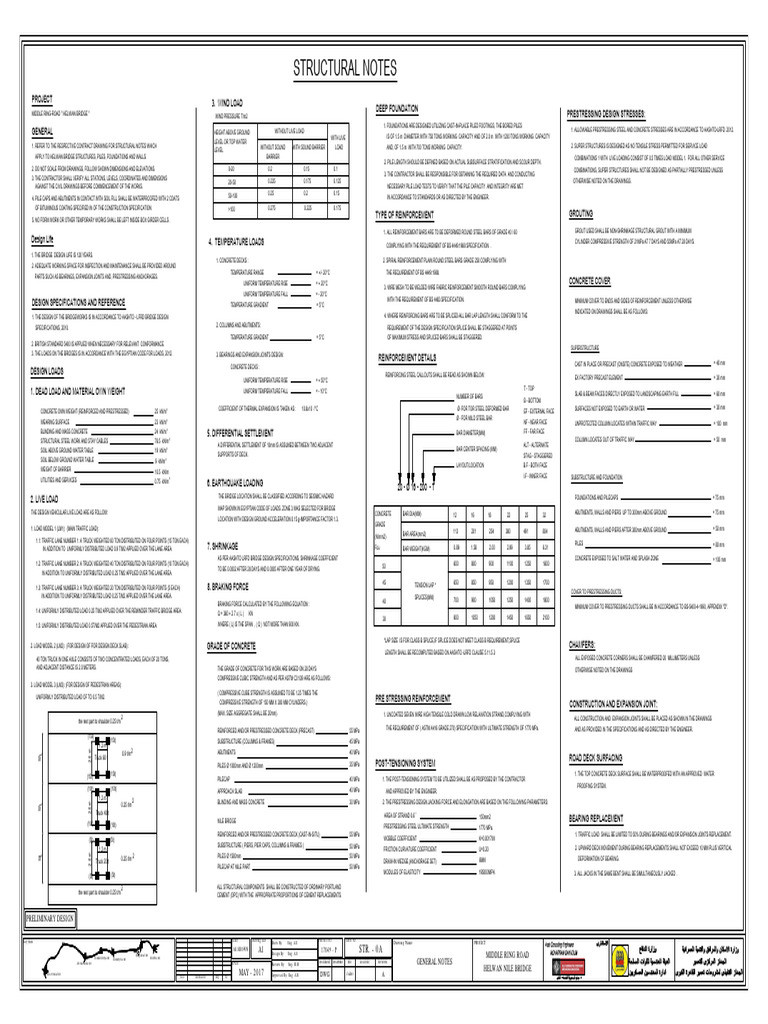 General Notes | PDF | Deep Foundation | Prestressed Concrete