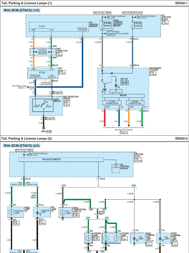 Tail, Parking & License Lamps-01-01 | PDF | Transport | Components