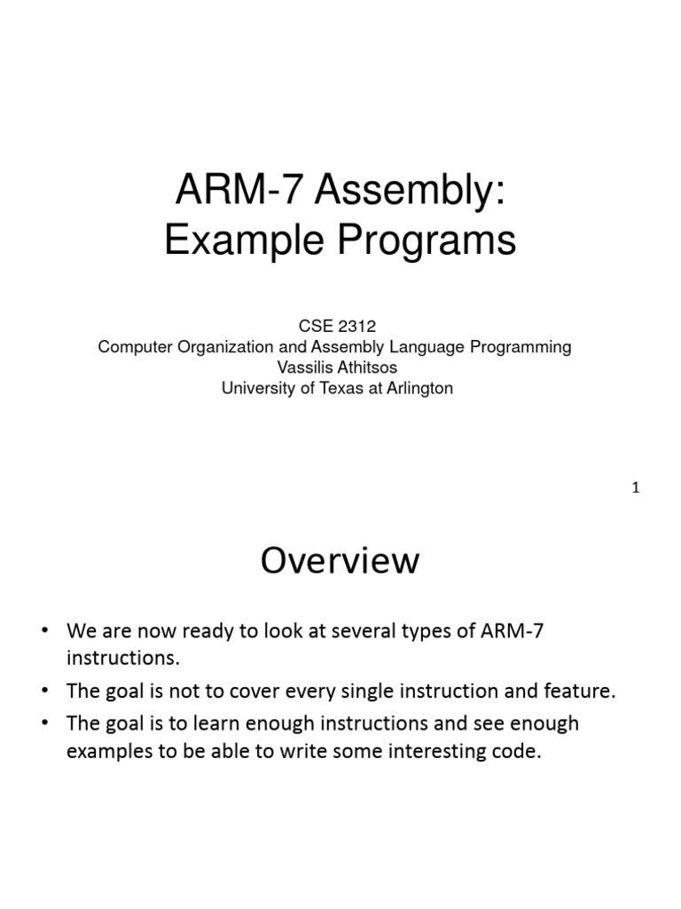 08 Assembly Examples | PDF | Computer Program | Programming