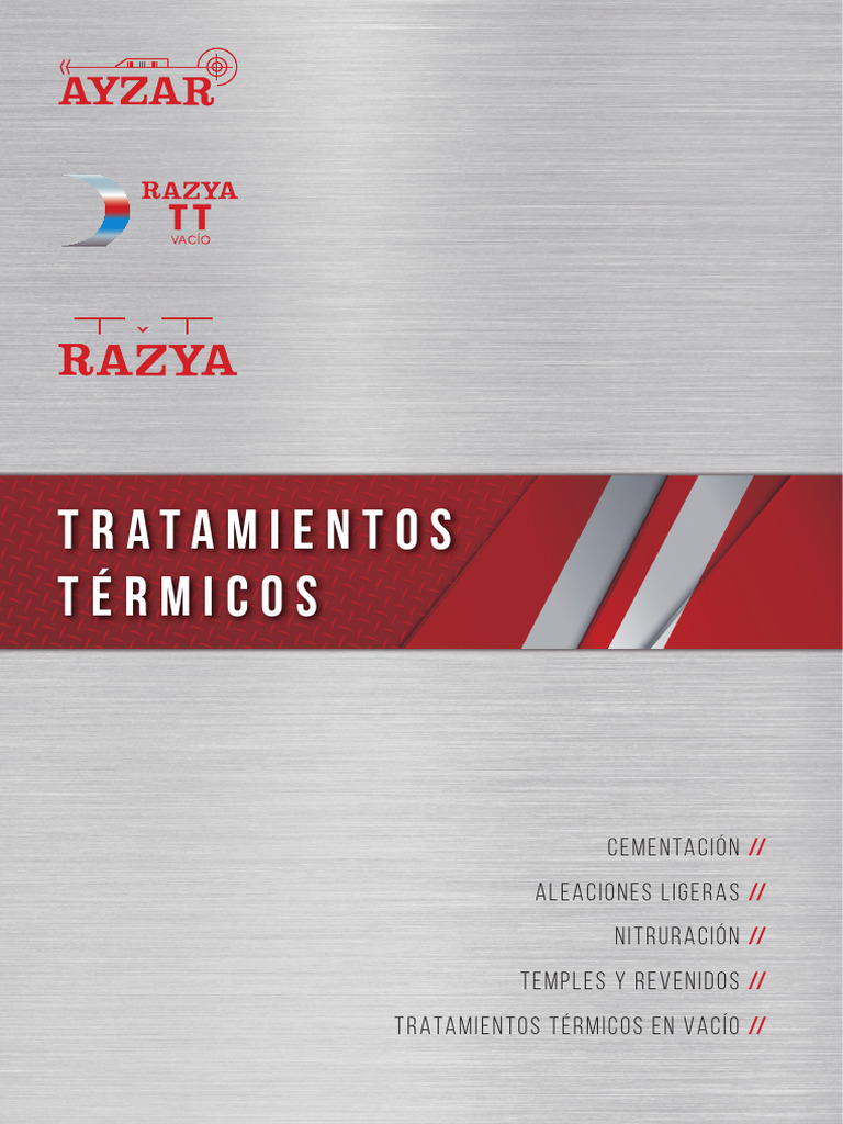 Catálogo General Tratamientos Térmicos | PDF | Tratamiento a base de ...