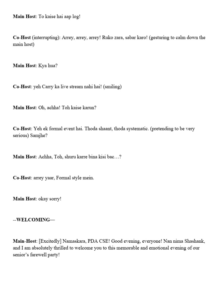 final script | PDF | Performing Arts