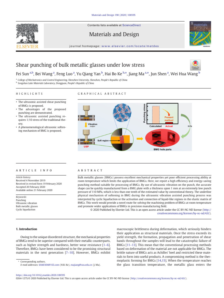 1 s2.0 S0264127520301295 Main | PDF | Strength Of Materials | Fracture