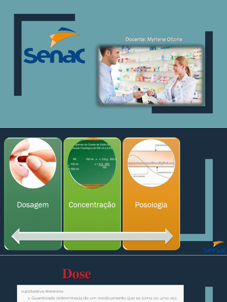 Dose e Posologia de Medicamentos | PDF | Concentração | Cafeína