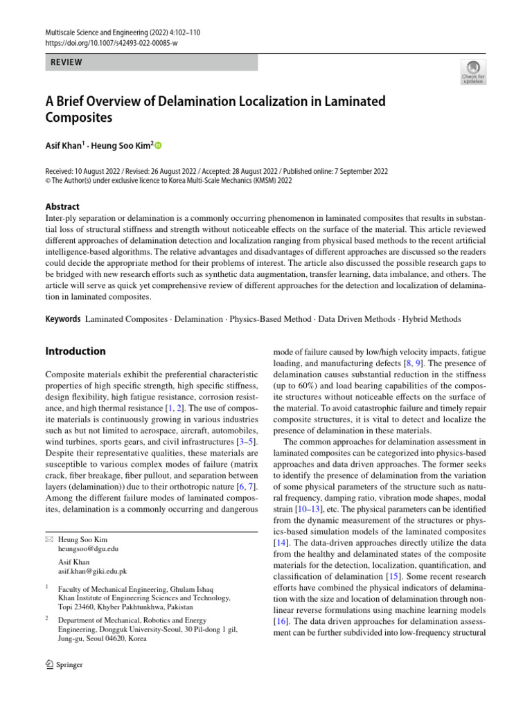 Delamination Detection in Laminated Composites | PDF | Machine Learning ...