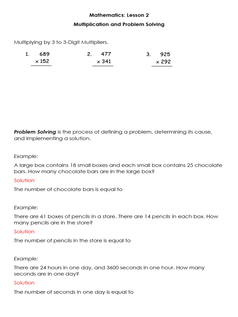 Division Concepts for Grade 5 Students | PDF | Division (Mathematics ...