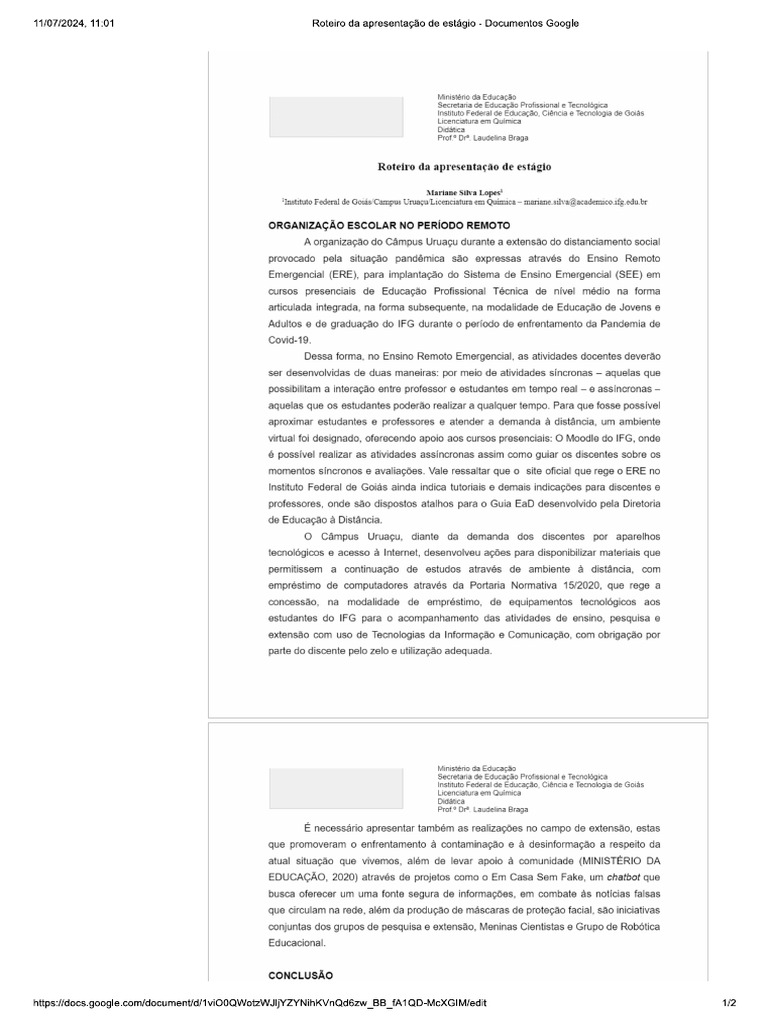Estagio | PDF