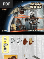 LEGO Ewok Attack Instruction Manual 7139