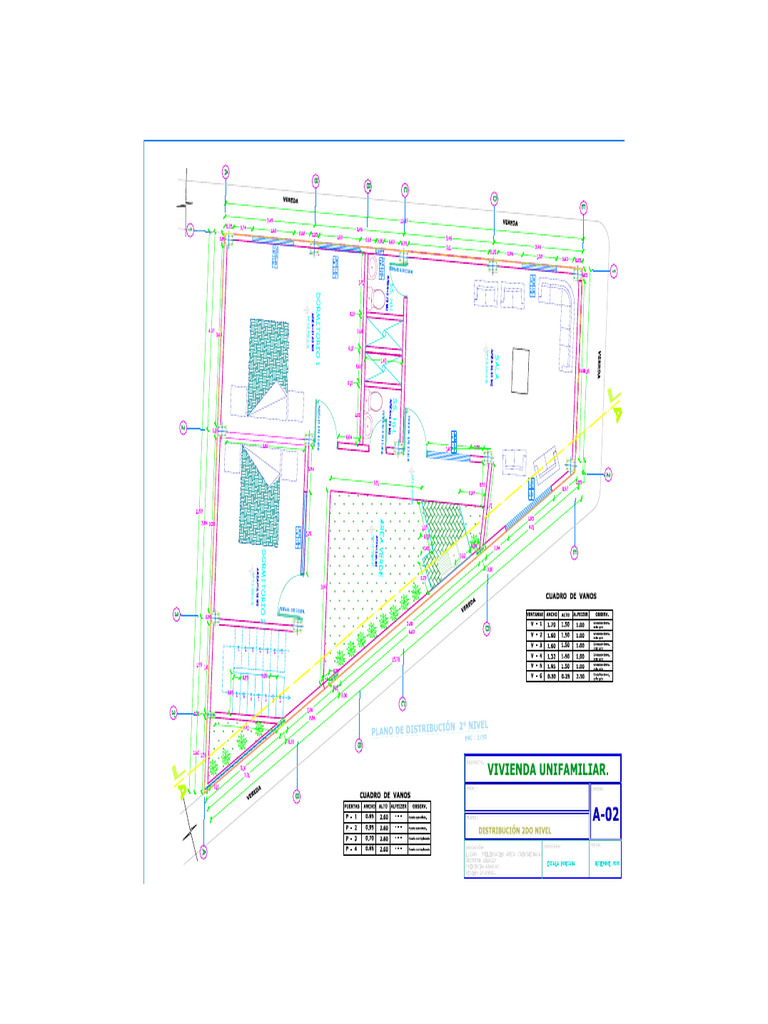 Planos en PDF para vivienda unifamiliar | PDF