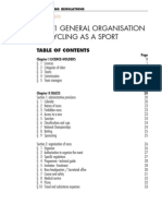 Part 1 General Organisation of Cycling As A Sport