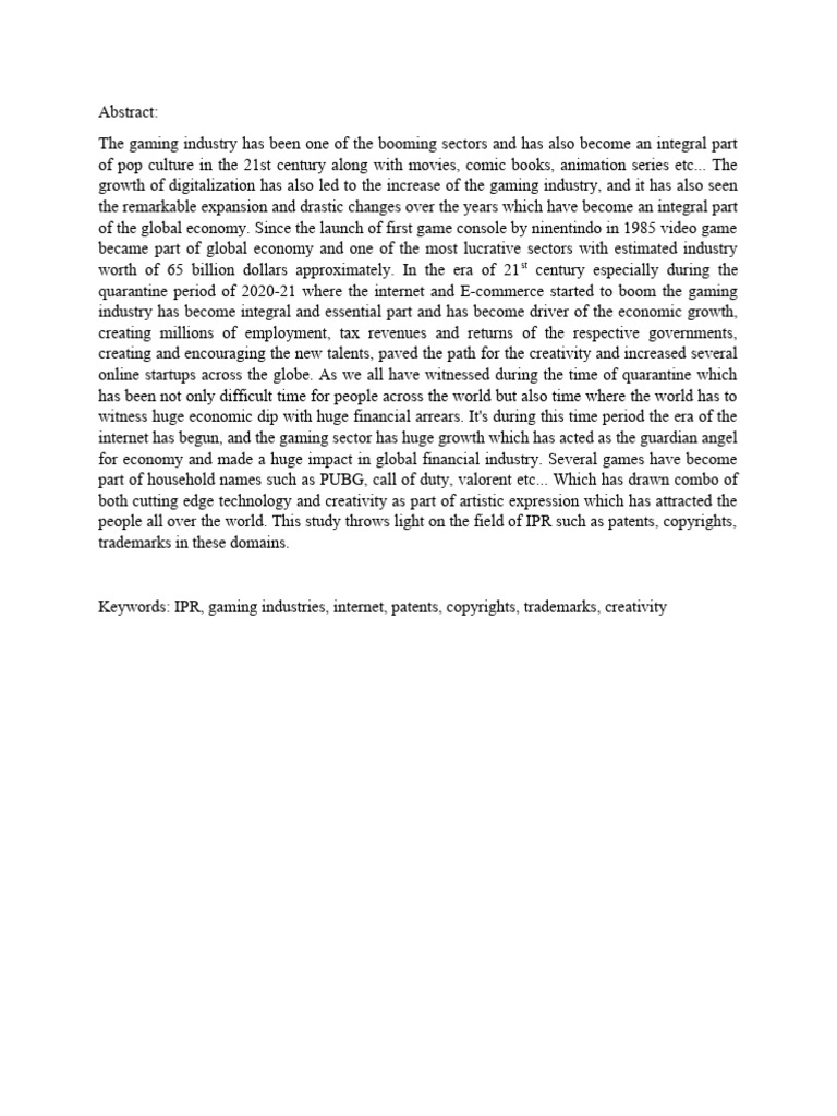 The Digital Renaissance Intellectual Property Rights and the Resilience ...