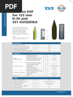 122mm Grad Rocket Specifications | PDF | Rocket | Ballistics