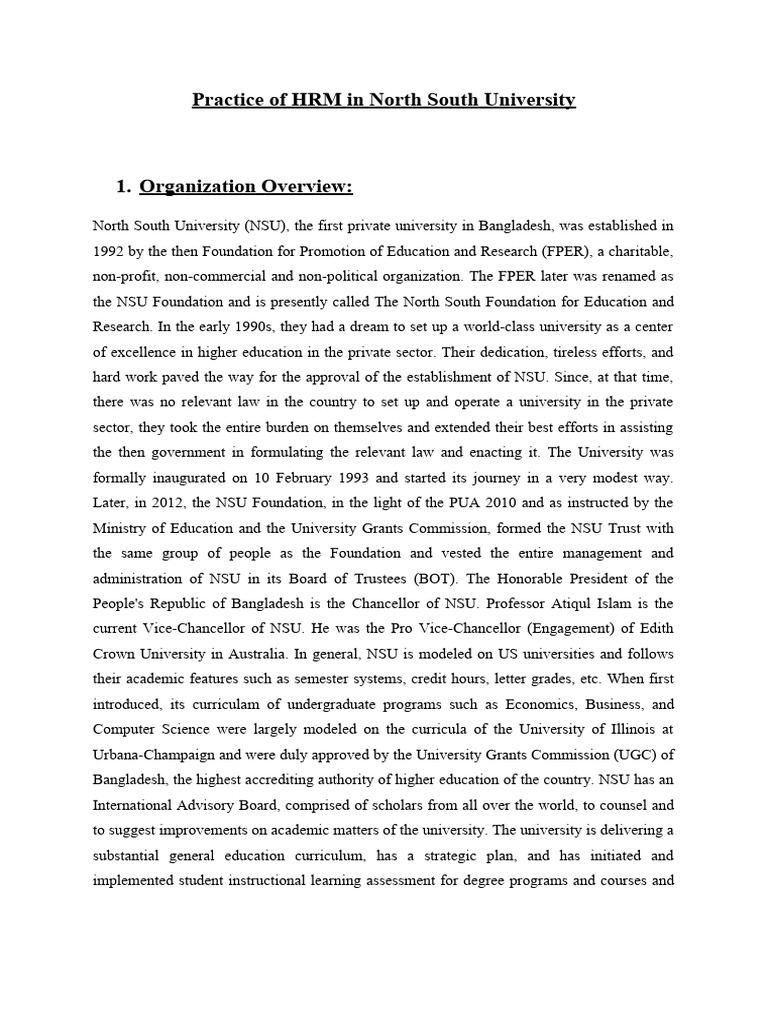 practice-of-hrm-in-north-south-university-pdf-recruitment-human