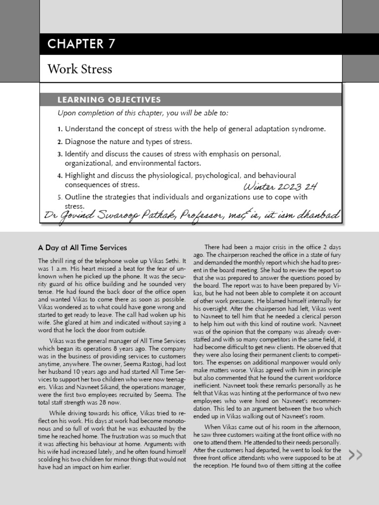 Reading Assignment 15 Stress | PDF | Cost Of Living | Stress (Biology)