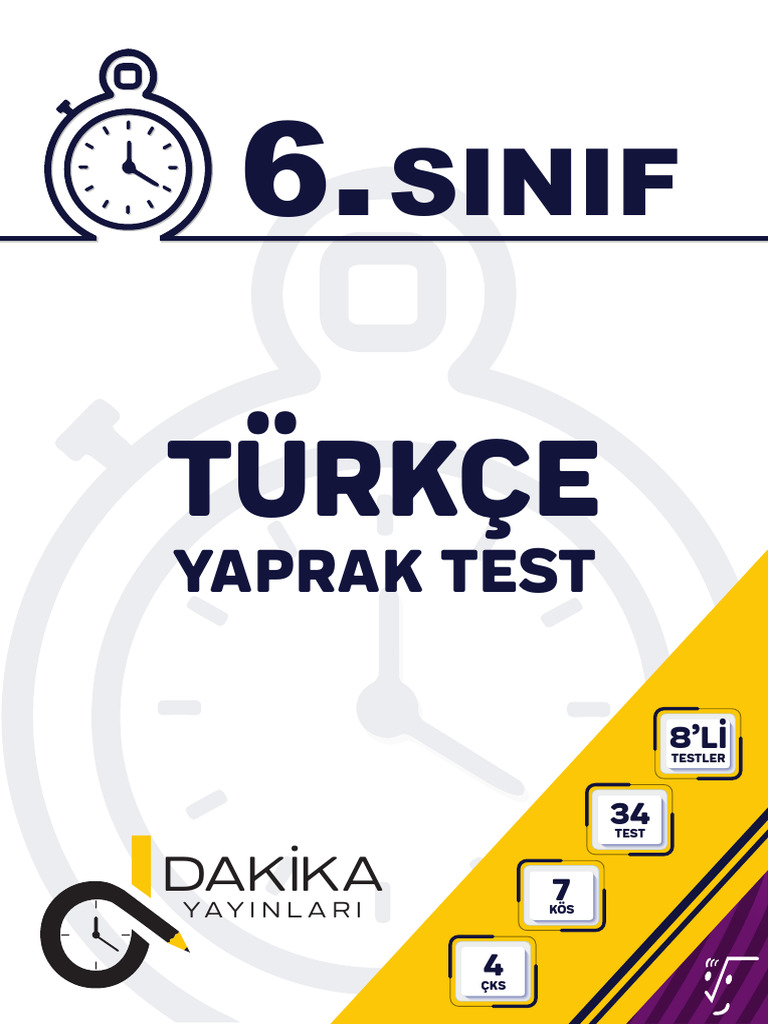 Sinif Türkçe Yaprak Test | PDF