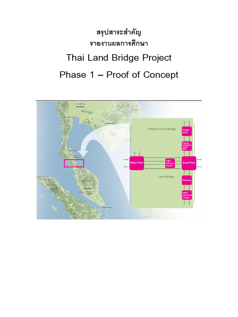Thai Land Bridge Project | PDF