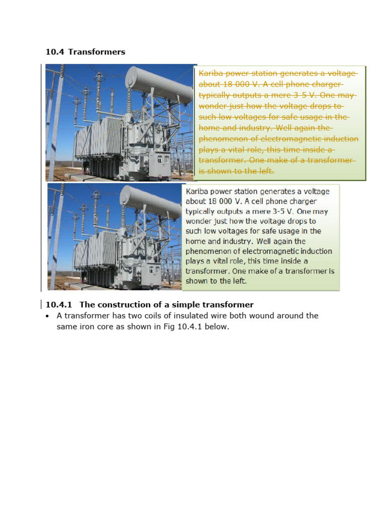 10.4 Notes | PDF | Transformer | Inductor