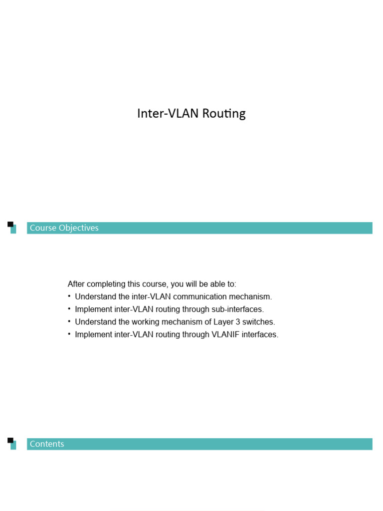 07 Switching+Basics+-+Route+Reachability+Between+VLANs | PDF | Router ...