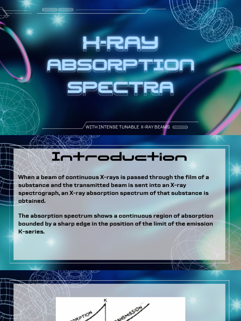 X-Ray Absorption with Tunable Beams | PDF | Absorption Spectroscopy ...