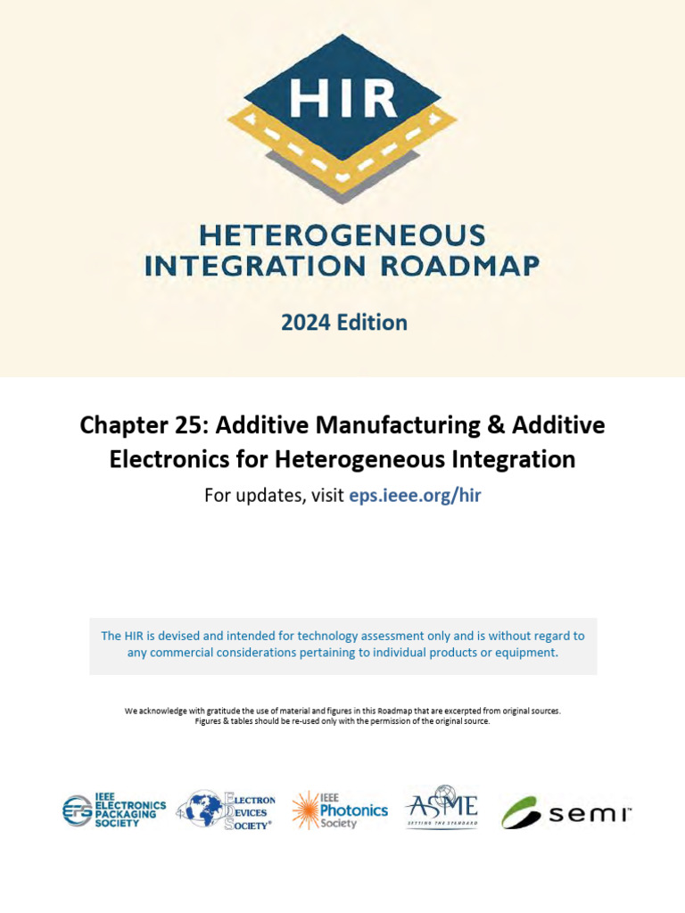 Additive Manufacturing in Heterogeneous Integration | PDF | 3 D ...