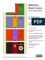 Matchbox Book Covers Printable