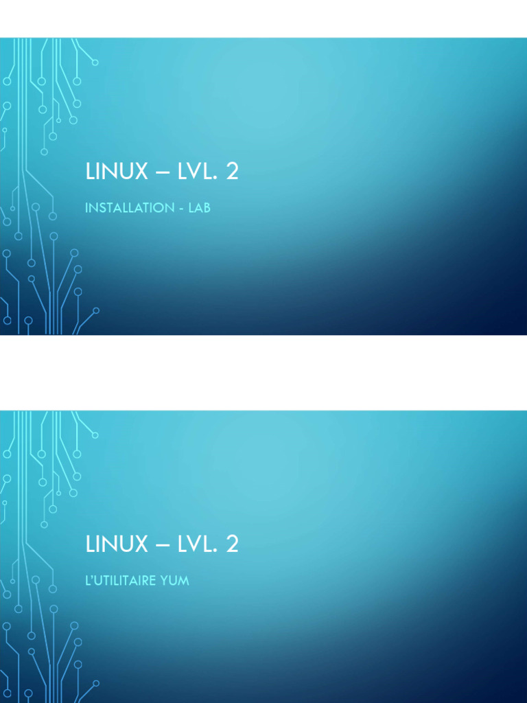 Guide d'utilisation de YUM et outils réseau | PDF | Linux | Informatique