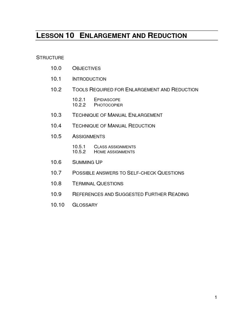 Unit 4 lesson 10 enlargement and reduction pdf photocopier length