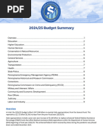2024 - 25 Budget Summary