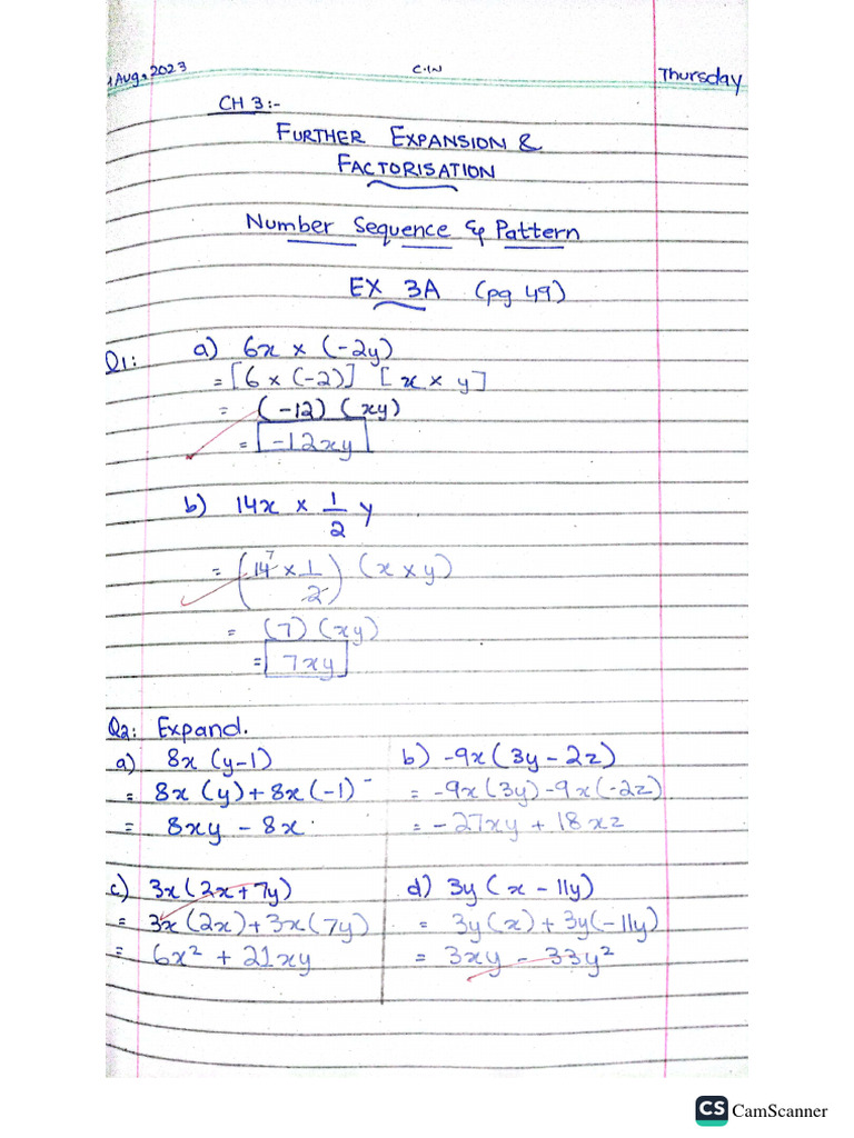 Exercise 3A, 3B, 3C | PDF