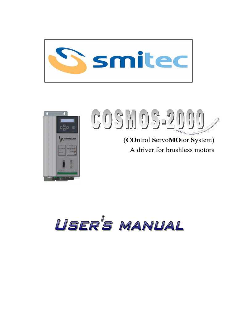 Cosmos 2000 Manual [103EN] PDF Electrical Connector Power Supply