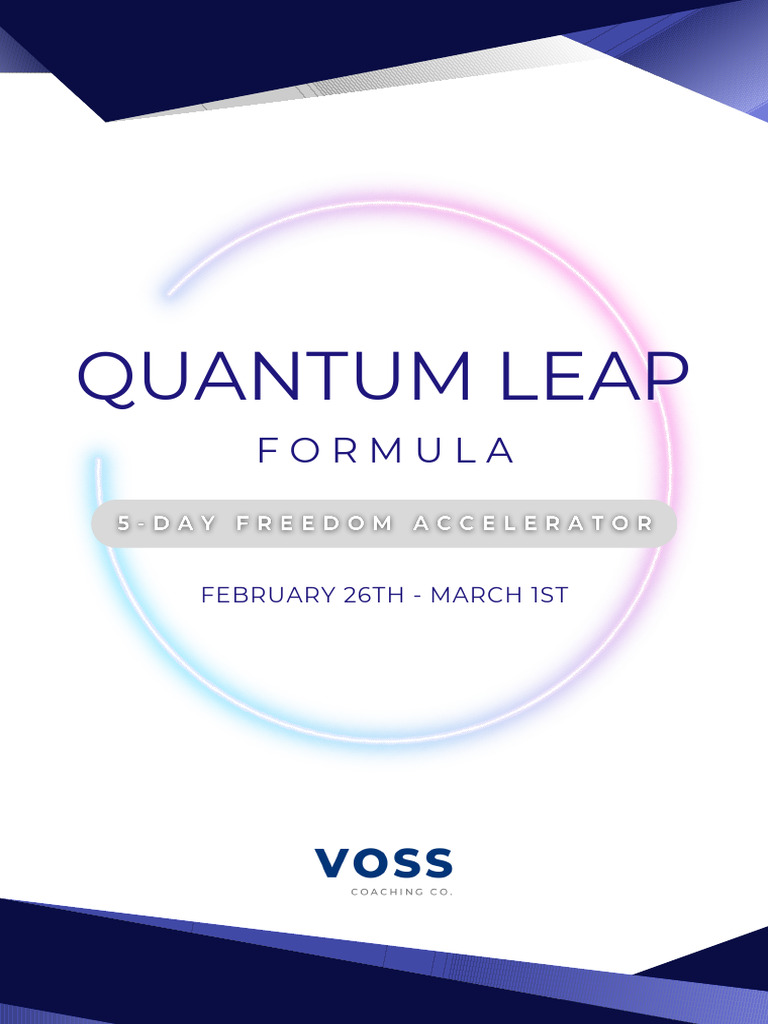 Quantum Leap Personal Development Guide | PDF | Goal | Psychology