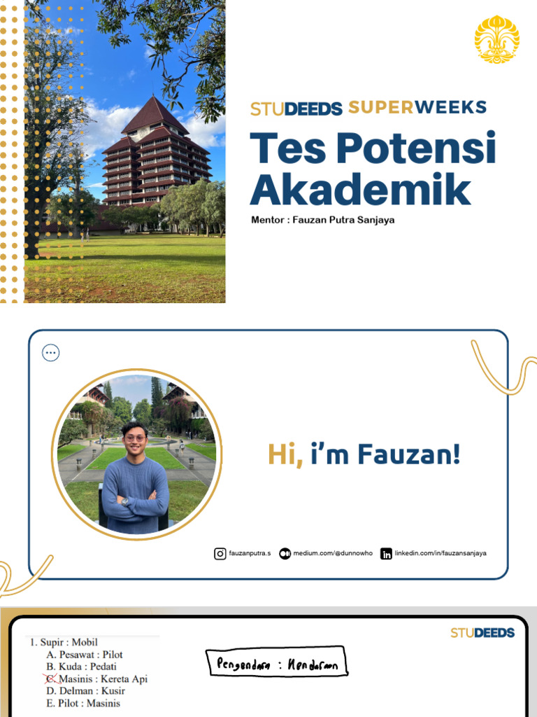Pembahasan Tpa Simak Ui - Studeeds | PDF
