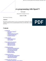 Intro to OpenCV programming