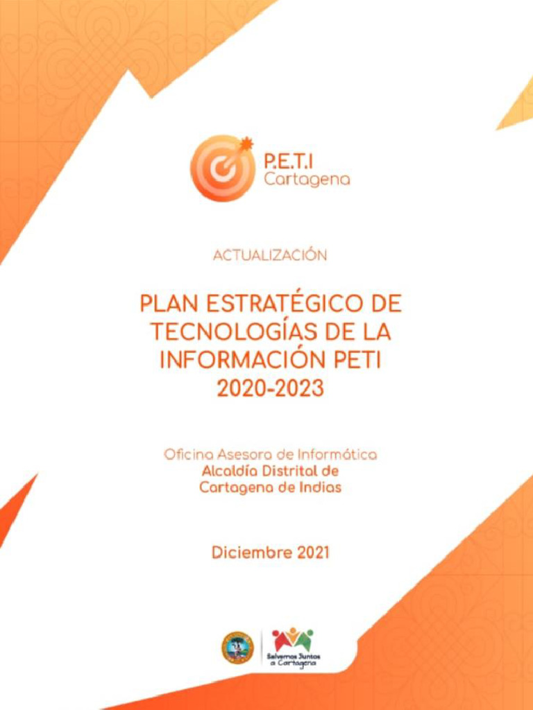 Documento PETI 2021 V.1.0 | PDF | Planificación estratégica | Gobierno E