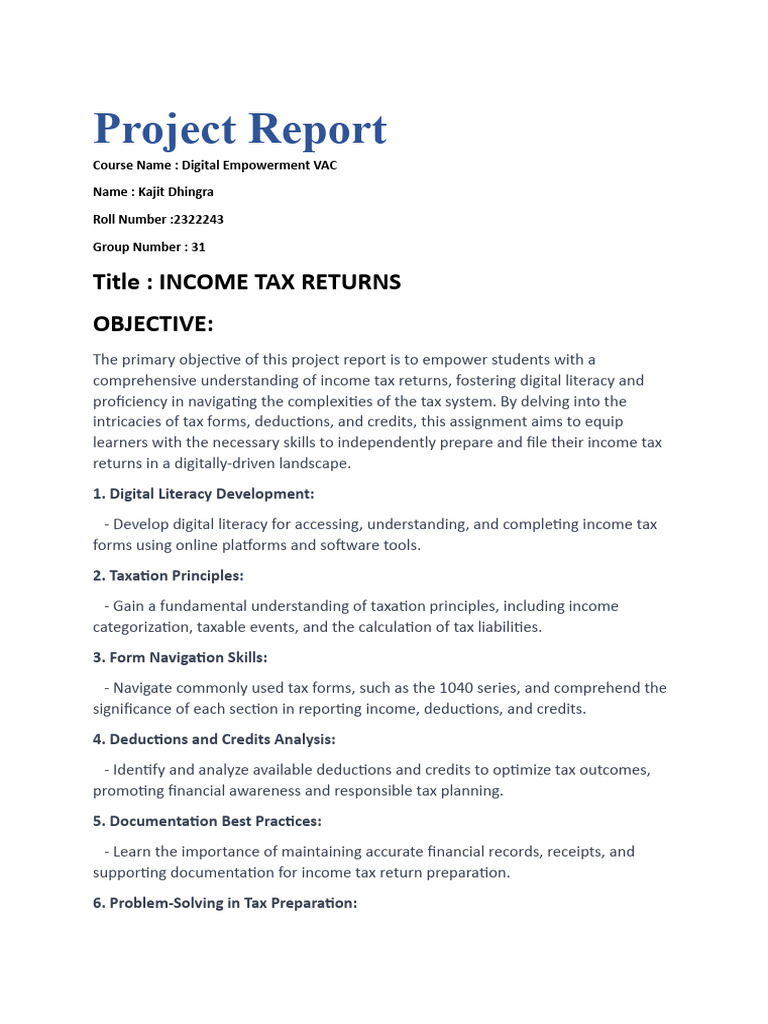 Understanding Income Tax Returns | PDF | Taxes | Economies