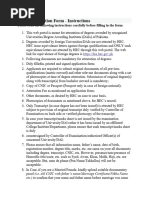 HEC Post Attestation Correction Form | PDF