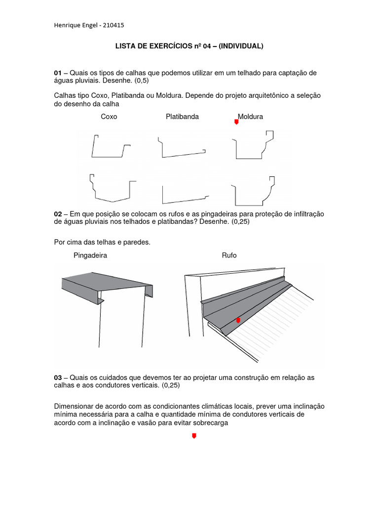 lista-de-exerc-cios-hidr-ulica-calhas-e-rufos-pdf