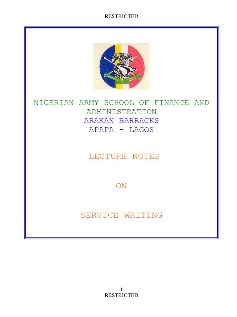 Service Writing Guidelines for Military | PDF | Classified Information ...
