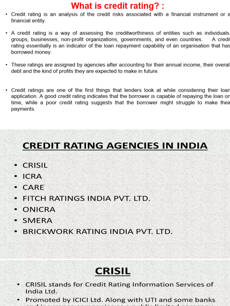 Understanding Credit Ratings Explained | PDF | Business | Finance ...