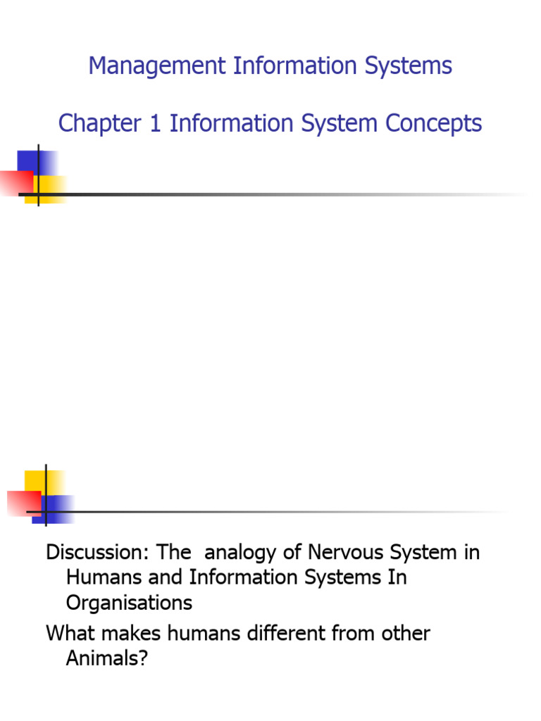 MIS CH 1 Information Systems Concept Final | PDF | System | Information ...
