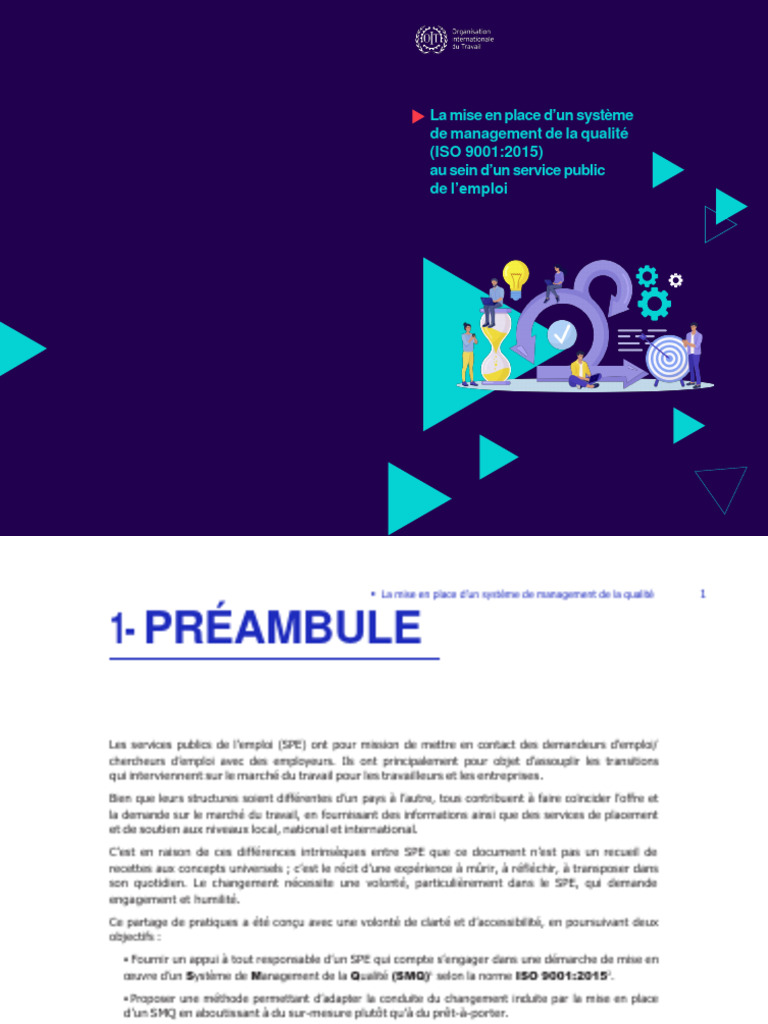 Mise en œuvre d'un SMQ ISO 9001:2015 | PDF | Système de management de ...