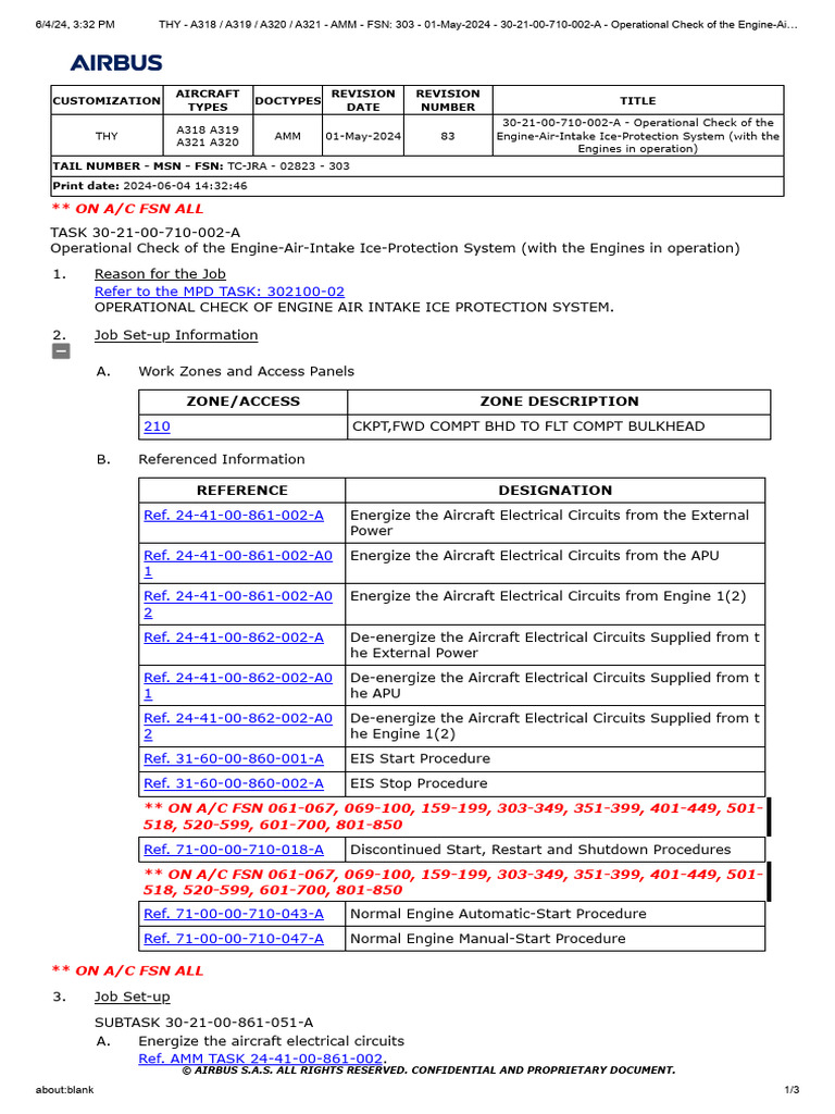 Engine-Air-Intake Ice Protection Check | PDF | Airliner | Aviation