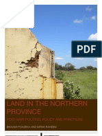 Land Issues in The Northern Province Post War Politics Policy and Practices