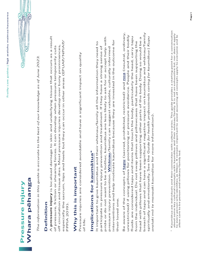 Pressure Injury Prevention Guidelines | PDF | Wound | Skin