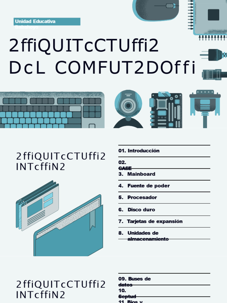 Componentes Clave de la Arquitectura de Computadores | PDF | Disco ...