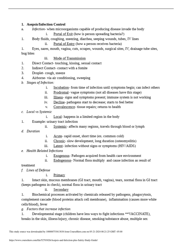 asepsis-and-infection-plus-safety-study-guide-pdf-infection-pathogen